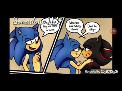 Sonadow college life we still need to see the damn bruise from when shadow sucker punched sonic